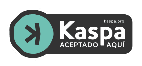 Kaspa aceptado aqui
